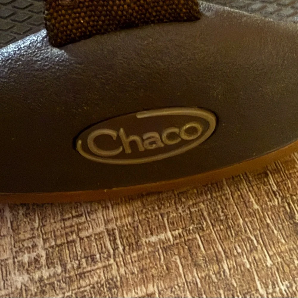 Chaco Z2 Yampa Brown and Orange Coral Flower Cherry Blossom Neutral Sandals - Picture 8 of 8